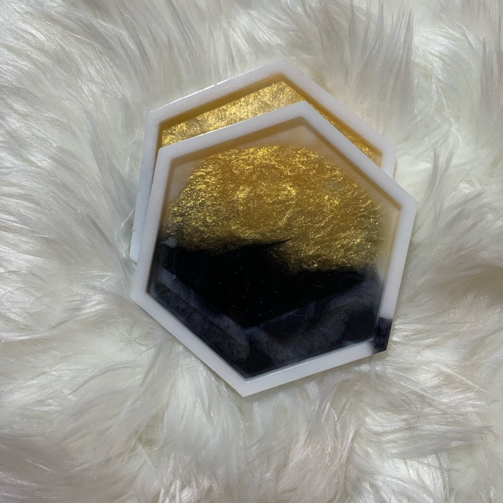 Resin coasters